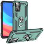 Mobigear Armor Ring OPPO A76 Hoesje Hardcase Backcover Shockproof met Ringhouder - Groen