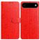 Mobigear Flowers iPhone Air Hoesje Bookcase Portemonnee - Rood