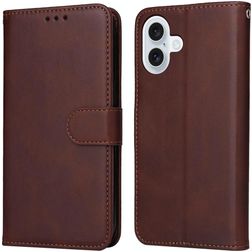 Mobigear Wallet iPhone 17 Hoesje Bookcase Portemonnee - Bruin