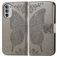 Mobigear Butterfly Motorola Moto G82 Hoesje Bookcase Portemonnee - Grijs