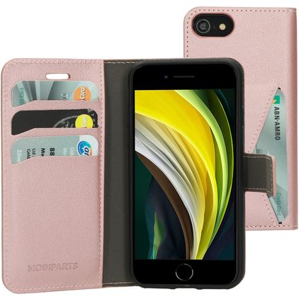Mobiparts Classic Wallet iPhone SE (2020) Hoesje Bookcase Portemonnee - Roze