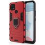 Mobigear Armor Ring Realme C21 Hoesje Hardcase Backcover Shockproof met Ringhouder - Rood