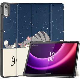 Mobigear Tri-Fold Lenovo Tab P11 Gen 2 Hoes Bookcase - Lazy Cat