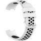 Mobigear Sport Plus Buckle Siliconen Fitbit Charge 4 Bandje Gespsluiting - Wit / Blauw
