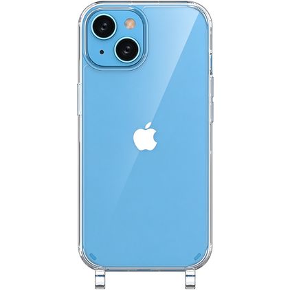 Mobigear Mix & Match Doorzichtig iPhone 15 Flexibel TPU Hoesje met koord - Transparant