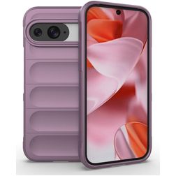 Mobigear Bumpy Google Pixel 9 Pro Hoesje Flexibel TPU Backcover - Paars