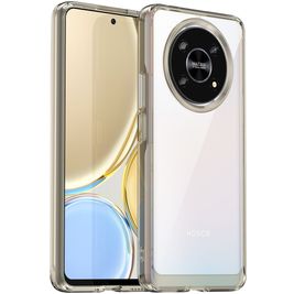 Mobigear Crystal HONOR Magic 4 Lite Hoesje Hardcase Backcover - Transparant / Grijs Mobigear Crystal HONOR Magic 4 Lite Hoesje Hardcase Backcover - Transparant / Grijs
