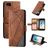 Mobigear Rhombus iPhone SE (2020) Hoesje Bookcase Portemonnee - Bruin