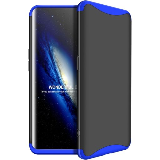 Mobigear TriGuard OPPO Find X Hoesje Hardcase Backcover - Zwart / Blauw