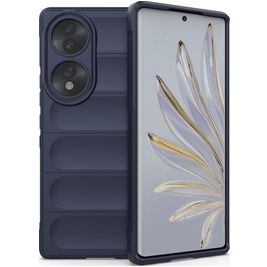 Mobigear Bumpy HONOR 70 Hoesje Flexibel TPU Backcover - Donkerblauw