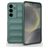 Mobigear Bumpy Samsung Galaxy S25 Hoesje Flexibel TPU Backcover - Groen