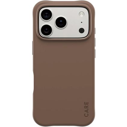 CARE by PanzerGlass Fashionable iPhone 17 Pro Siliconen MagSafe Hoesje Backcover - Espresso