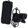 Mobiparts Bike Telefoonhouder Fiets Fietsstuur Bevestiging Klem Universeel - Zwart