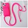 Mobigear Lanyard Card iPhone 15 Siliconen Hoesje met koord en Pasjeshouder - Roze