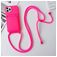 Mobigear Lanyard Card iPhone 15 Pro Siliconen Hoesje met koord en Pasjeshouder - Magenta