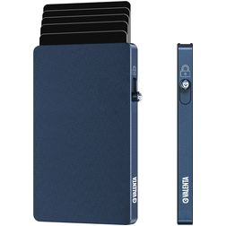 Valenta Cardprotector Aluminium Pasjeshouder - 7 Pasjes - MagSafe Compatible - Blauw