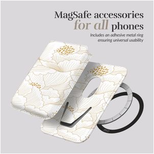MIO Pasjeshouder - 3 Pasjes - MagSafe Compatible - Roses