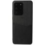 Valenta Card Slot Samsung Galaxy S20 Ultra Hoesje Echt Leer Backcover met Pasjeshouder - Zwart