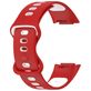 Mobigear Sport Dual Siliconen Fitbit Charge 5 Bandje Druksluiting - Wit / Rood