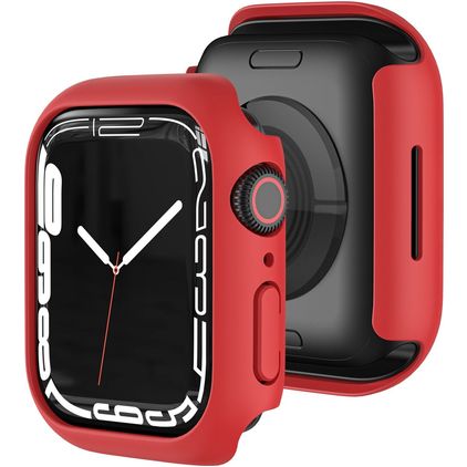 Mobigear Colors Dun Apple Watch - 45 mm Hardcase Hoesje - Rood