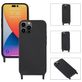 Mobigear Lanyard iPhone 14 Pro Max Siliconen Hoesje met koord - Zwart