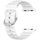 Mobigear Bumpy Siliconen Apple Watch Bandje Gespsluiting - 42/41/40/38 mm - Wit