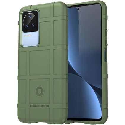 Mobigear Rugged Shield POCO F4 Hoesje Flexibel TPU Backcover Shockproof - Groen