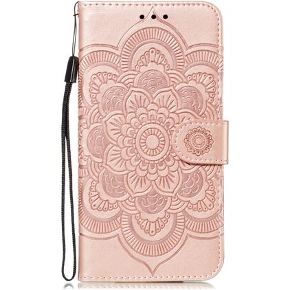 Mobigear Mandala iPhone 11 Pro Max Hoesje Bookcase Portemonnee - Roségoud