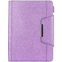 Mobigear Luxury iPad 7 (2019) Hoes Bookcase + Stylus Houder - Paars