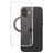 CARE by PanzerGlass Feature Case iPhone 16 Plus MagSafe Hoesje Hardcase Backcover - Transparant / Zwart