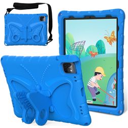 Mobigear Butterfly iPad Air 11 Inch (2025) Hoes EVA Schuim Backcover + Schouderband + Standaard - Blauw