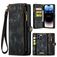 Caseme 008 iPhone 14 Pro Max Hoesje Uitneembare 2in1 Bookcase Portemonnee - Zwart