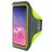 Mobiparts Comfort Fit Telefoonhouder Hardlopen Samsung Galaxy S10e Sport Hoesje Neopreen Sportarmband - Neon Green