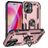 Mobigear Armor Ring iPhone 16 Hoesje Hardcase Backcover Shockproof met Ringhouder - Roségoud