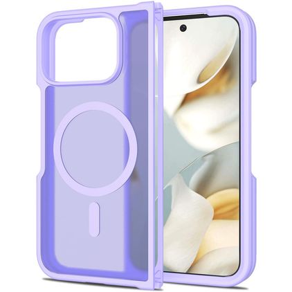 Mobigear Shockproof Google Pixel 10 Pro Fold MagSafe Hoesje Hardcase Backcover - Paars