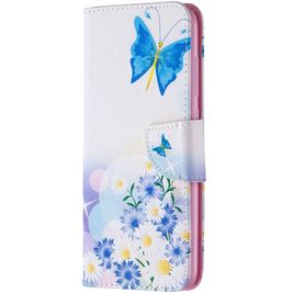 Mobigear Design Xiaomi Redmi Note 9 Hoesje Bookcase Portemonnee - Vlinder