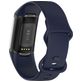 Mobigear Sport Dual Siliconen Fitbit Charge 5 Bandje Druksluiting - Donkerblauw