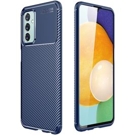 Mobigear Racing Samsung Galaxy M23 Hoesje Flexibel TPU Backcover - Blauw