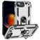 Mobigear Armor Ring iPhone 16e Hoesje Hardcase Backcover Shockproof met Ringhouder - Zilver