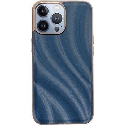 Mobigear Wavy iPhone 14 Pro Max Hoesje Hardcase Backcover - Blauw