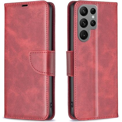 Mobigear Excellent Samsung Galaxy S25 Ultra Hoesje Bookcase Portemonnee - Rood