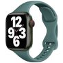 Mobigear Sport Slim Siliconen Apple Watch Bandje Druksluiting - 42/41/40/38 mm - Groen