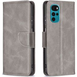 Mobigear Excellent Motorola Moto G22 Hoesje Bookcase Portemonnee - Grijs