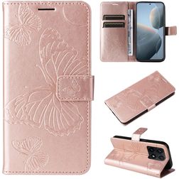 Mobigear Butterfly Xiaomi 14T Hoesje Bookcase Portemonnee - Roségoud
