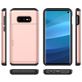 Mobigear Card Samsung Galaxy S10e Hoesje Hardcase Backcover Shockproof met Pasjeshouder - Legergroen