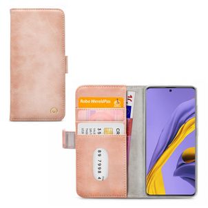 Mobilize Elite Gelly Samsung Galaxy A71 Hoesje Bookcase - Soft Pink