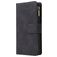 Mobigear Zipper Samsung Galaxy A41 Hoesje Bookcase Portemonnee - Zwart