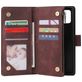 Mobigear Zipper Samsung Galaxy A51 Hoesje Bookcase Portemonnee - Bruin