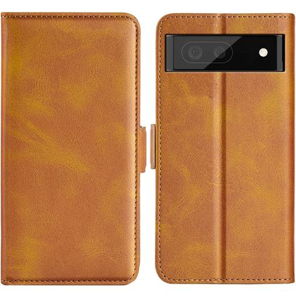Mobigear Slim Magnet Google Pixel 6a Hoesje Bookcase Portemonnee - Cognac