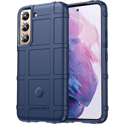 Mobigear Rugged Shield Samsung Galaxy S24 Hoesje Flexibel TPU Backcover Shockproof - Blauw
